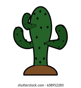 single cactus icon image 