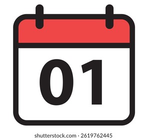 single calendar date appointment itinerary vector illustration icon
