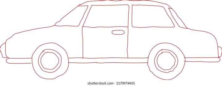 Single car illustration vector design.