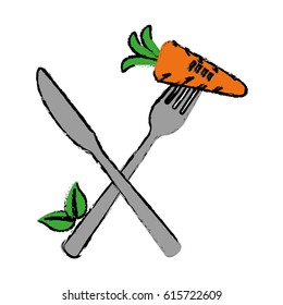 single carrot icon image 