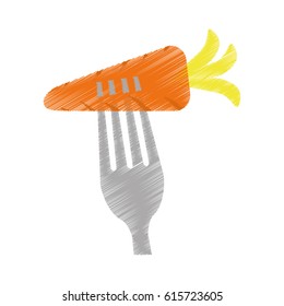 single carrot icon image 