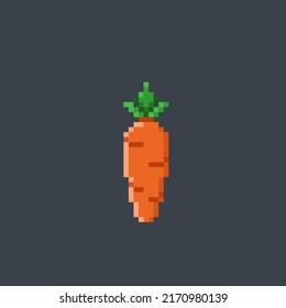 Single Carrot Pixel Art Style Stock Vector (Royalty Free) 2170980139 ...