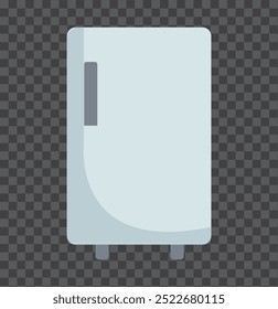 Icono de línea de refrigerador de una sola cámara. Cartel del refrigerador. Símbolo de almacenamiento del congelador. Elemento de diseño de calidad. Trazo editable. Icono de refrigerador de estilo lineal. Vector