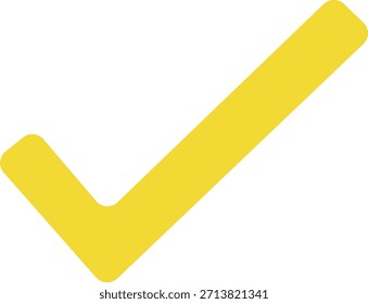 single check icon on white background, check symble