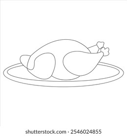 A single Chicken Line art