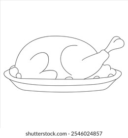 A single Chicken Line art