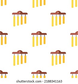 Single chimes pattern. chimes concept. flat trendy Vector seamless Pattern, background, wallpaper