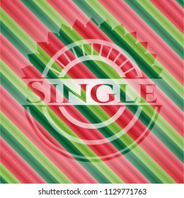 Single christmas badge.