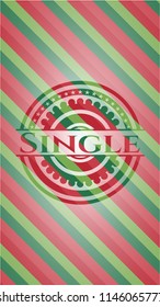 Single christmas badge.