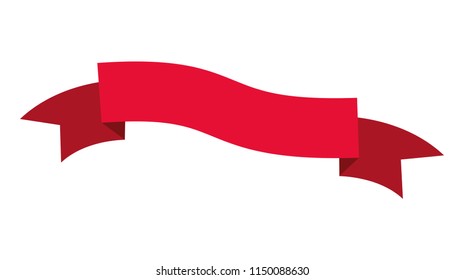 single and classic red ribbon frame