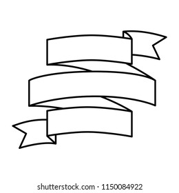 single and classic ribbon frame