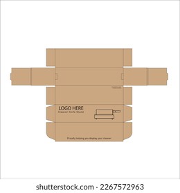 Single cleaver knife block Packaging Design Vector Illustration