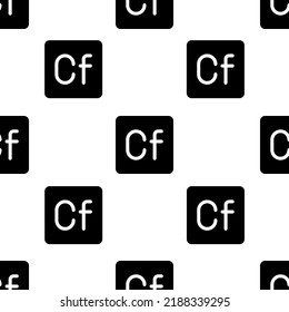 Single Coldfusion pattern. Coldfusion concept. filled trendy Vector seamless Pattern, background, wallpaper