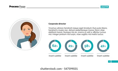 Single colleague layout slide