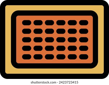 Single color icon for items necessary for disaster prevention: Cairo