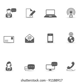 Single Color Icons - Communication