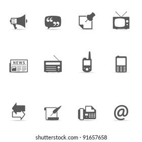 Single Color Icons - More Communication