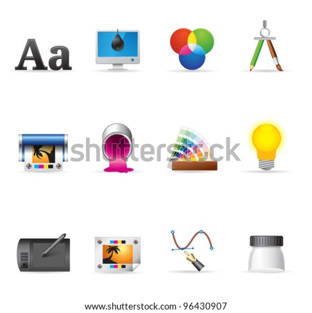 Single Color Icons - Printing & Graphic Design