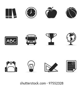 Single Color Icons - School