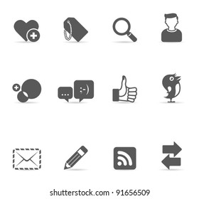 Single Color Icons - Social Network