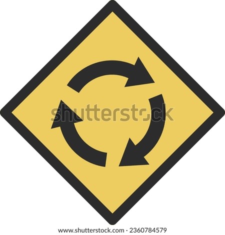 Single color illustration of simple sign with rotary