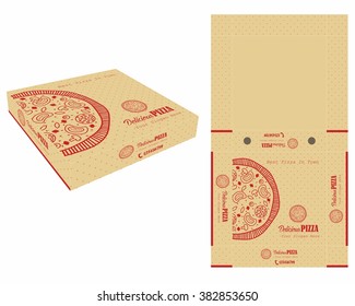 Caixa de Pizza de Cor Única