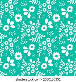 single color seamless pattern of beautiful flower background