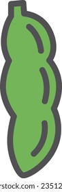 Single color simple vegetable icon Edamame