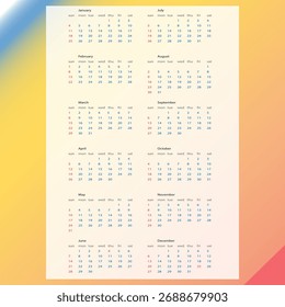 Um único gráfico vetorial complexo que apresenta uma mistura de formas geométricas e elementos abstratos, renderizados em um espectro completo de cores CMYK e primárias.