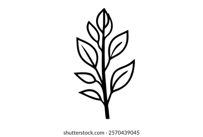Single continuous line art growing sprout. Plant leaves seed grow soil seedling eco natural farm concept design one sketch outline drawing illustration