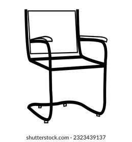 Single continuous line drawing businesswoman with clipboard. Female executive sitting in armchair. Woman taking notes. Psychology consultation. Dynamic one line draw graphic design vector illustration