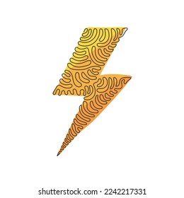 Single continuous line drawing dog bone icon in modern flat design isolated on white background, pet food symbol for web site or mobile app. Swirl curl style. One line draw graphic vector illustration