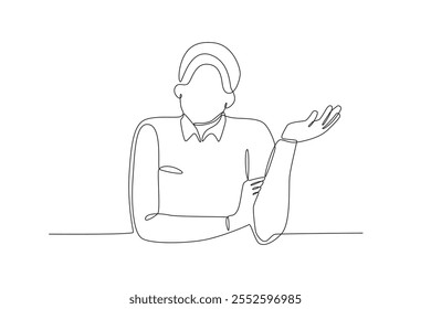 Desenho de linha contínua única de Funcionários que estão estressados no trabalho. Ilustração de vetor gráfico de design de desenho de linha única dinâmica.

