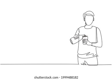 189 Man Drinking Water Bottle Line Drawing Images, Stock Photos ...