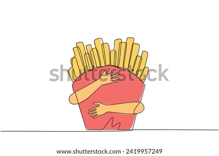Similar – Image, Stock Photo I like fries. French fries