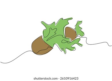 Single continuous line drawing kiwi cut into 2 parts and the bottom part splashes juice. Fruit with a refreshing combination of sweet and sour. Fresh. Juice Splash. One line design vector illustration
