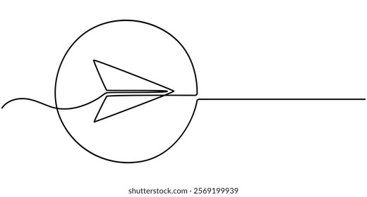 Single continuous line drawing of a paper envelope .   Concept of e-mail messages, sending an information bill . Vector Editable Illustration, Continuous line drawing of an envelope, Message  single.