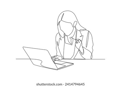 Single continuous line drawing of Successful employees get new projects. Work activity minimalist concept. One line draw graphic design vector