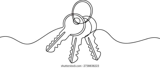 Single continuous line drawing