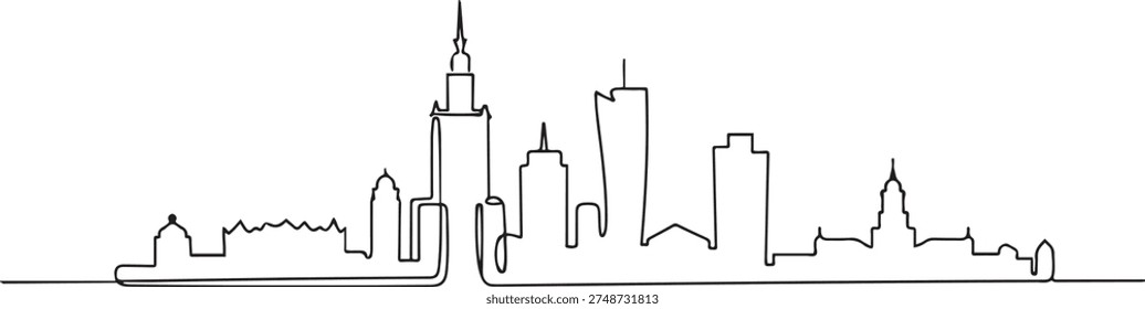Single continuous line drawing