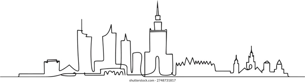 Single continuous line drawing