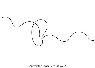 Una sola línea continua que forma un intrincado patrón de bucle abstracto.