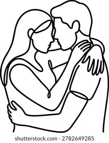 A single continuous line