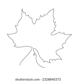 Un solo linearto continuo, brote creciente en mano. Hojas de planta. ilustración vectorial