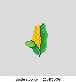 single corn in pixel art style