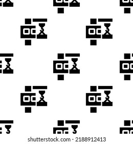 Single Crane pattern. Crane concept. filled trendy Vector seamless Pattern, background, wallpaper