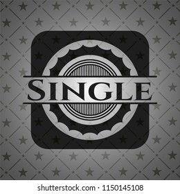 Single dark icon or emblem