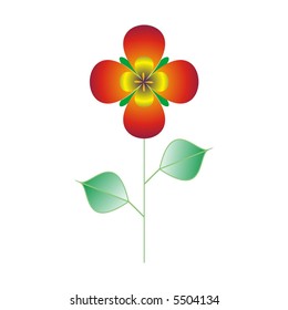 Single decorative flower