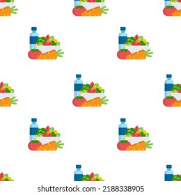 Single diet pattern. diet concept. flat trendy Vector seamless Pattern, background, wallpaper