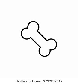 single dog bone icon sign vector